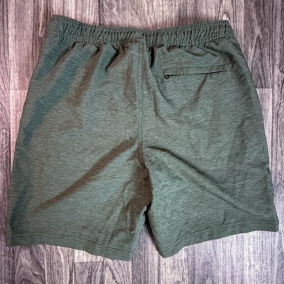 Copper & Oak Green Stretch Lined Shorts Men’s M Drawstring Elastic Waist Casual - Picture 2 of 6